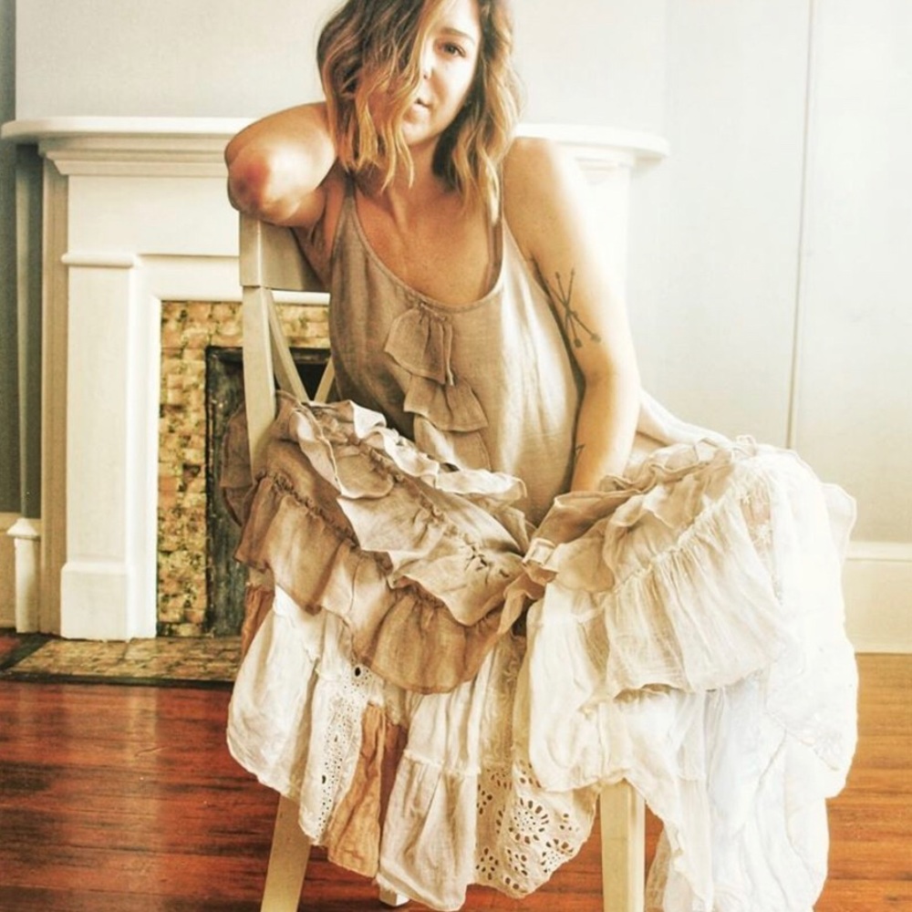 Jeanne D’arc Living linen apron dress pinafore - Picture 6 of 6